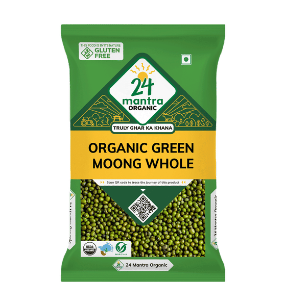 24 Mantra Green Moong Whole 500g