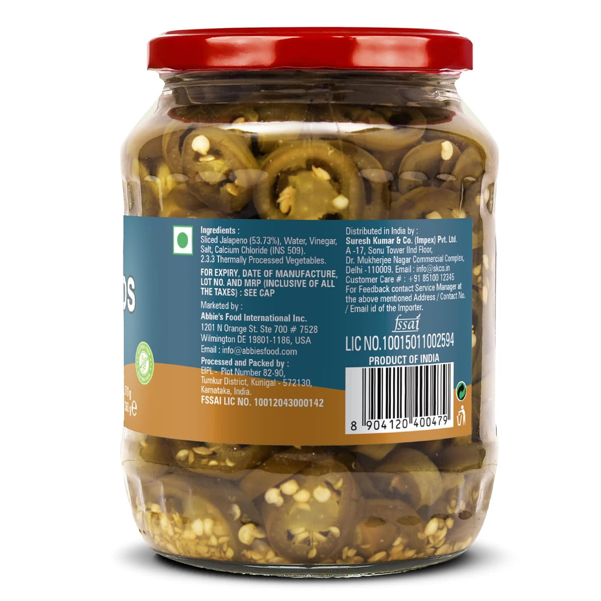Abbies Jalapenos Sliced In Brine 670g