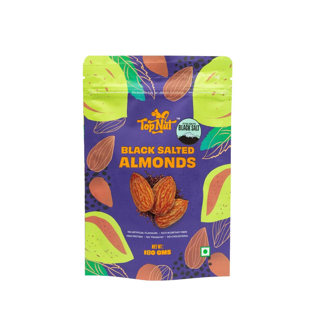 Top Nut Black Salted Almonds 100G