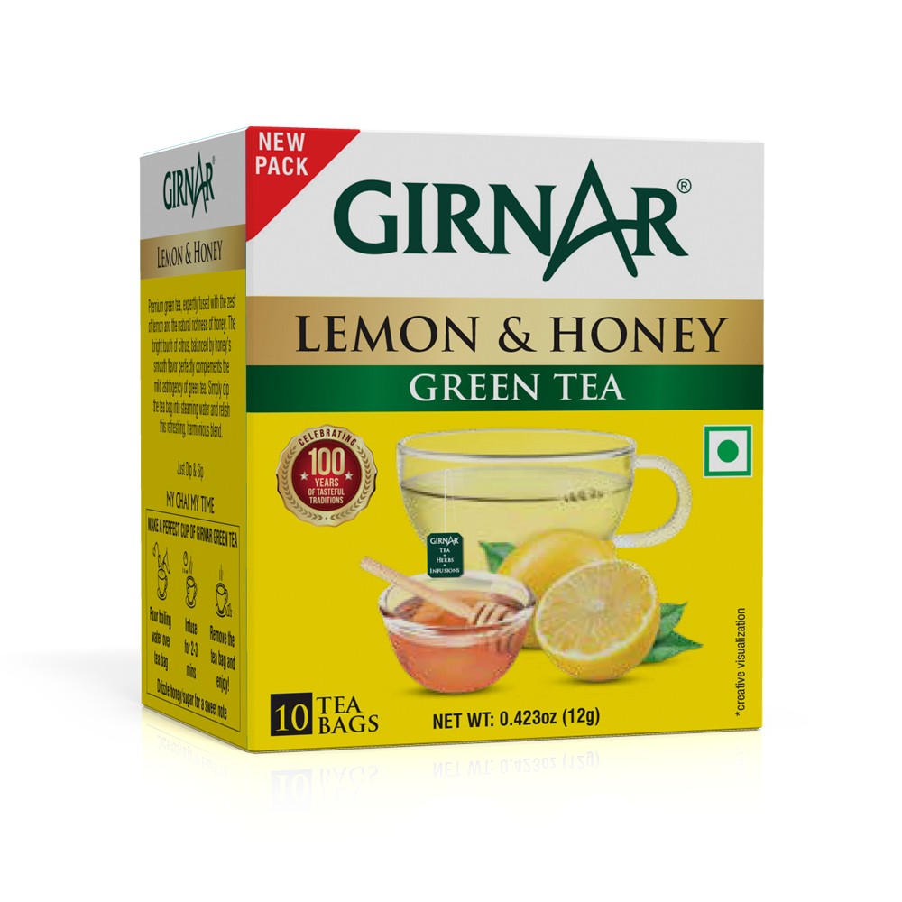 Girnar Green Tea Lemon&Honey 10nTea Bags