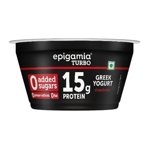 Epigamia Turbo 15g Protein Yogurt Strawberry 140g