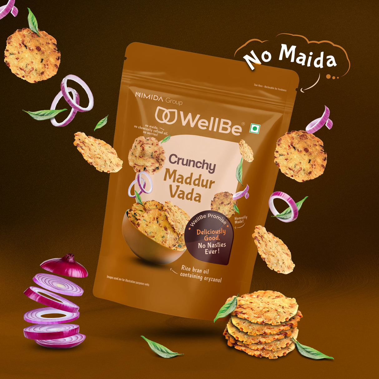 WellBe Crunchy Maddur Vada 110g