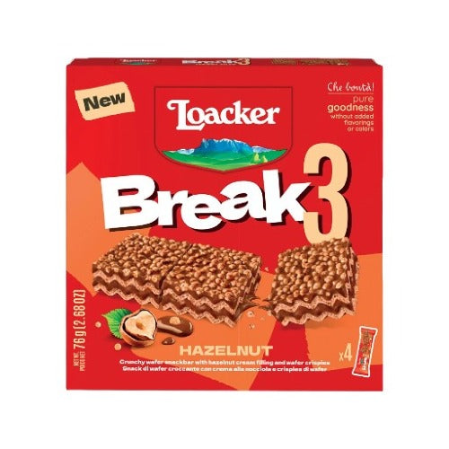 Loacker Break3 Hazelnut 19g