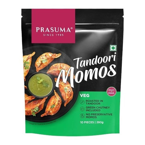 Prasuma Veg Tandoori Momos 10pieces 280g