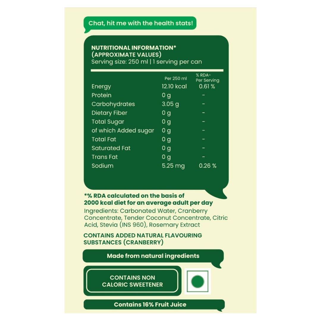 Fizzico Verry Cranberry 250ml