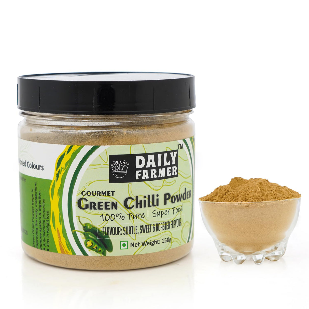 Daily Farmer Green Chilli Powder 150g