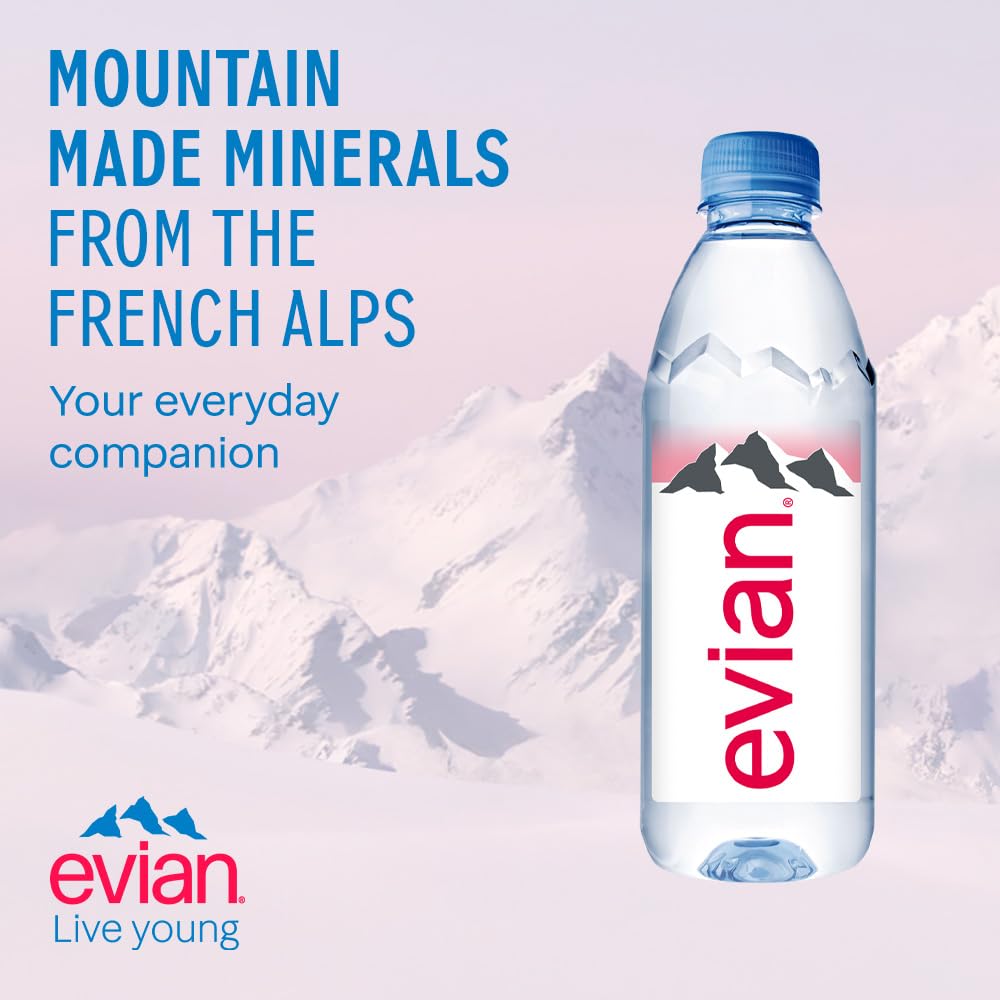 Evian Natural Mineral Water 1L-S