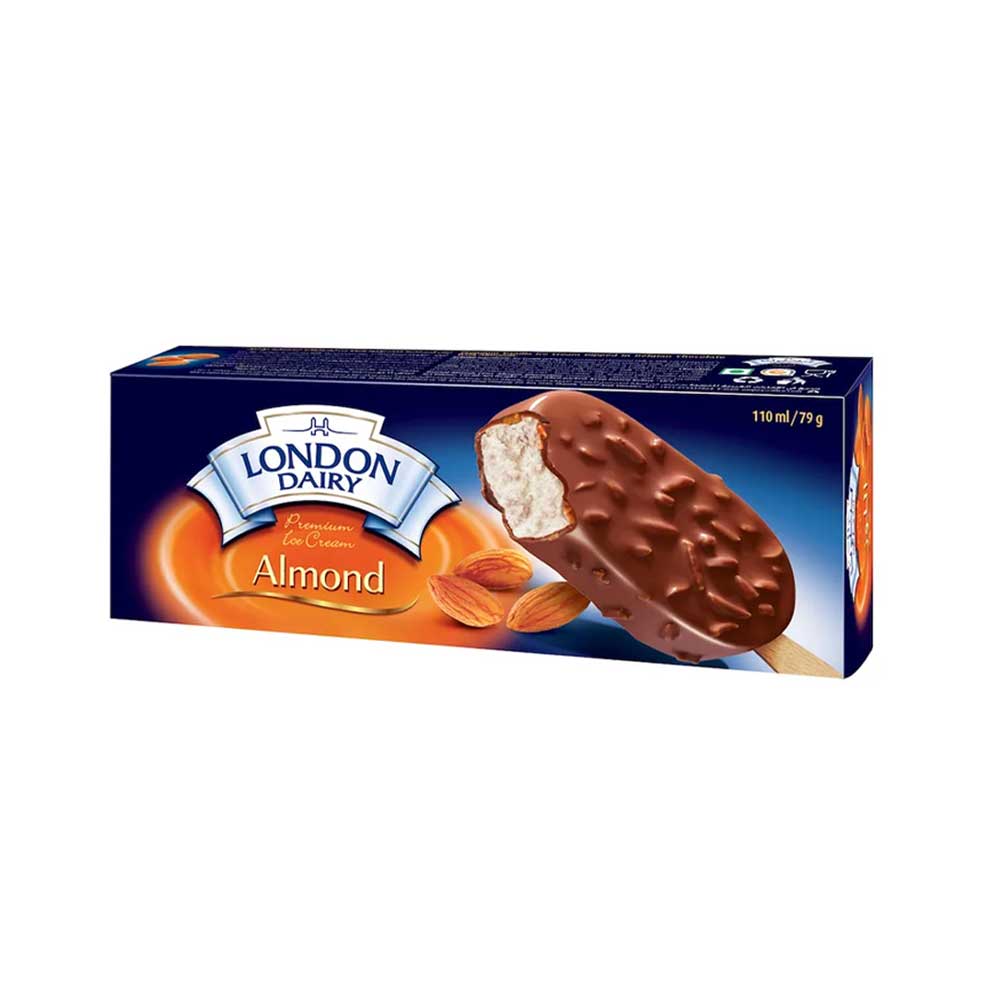 London Dairy Almond Ice Cream Stick 110ml