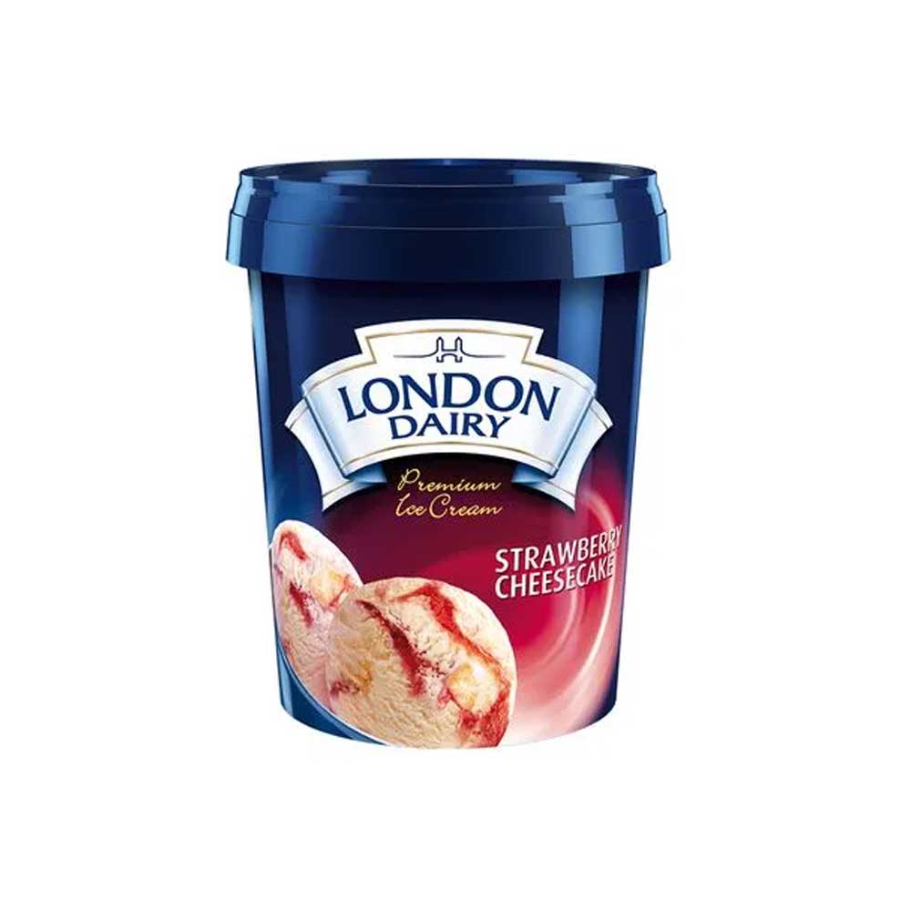 London Dairy Strawberry Cheese Cake 500ml