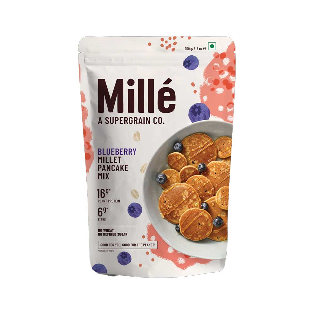 Mille Blueberry Millet Pancake Mix 250g