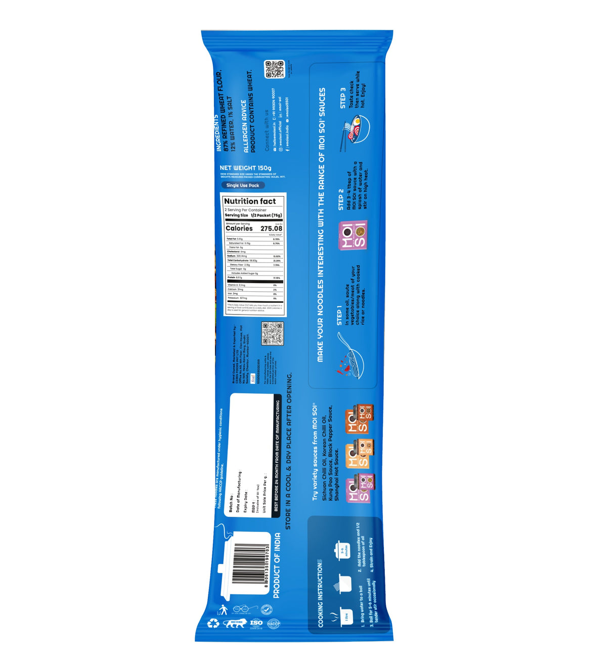 Moi Soi Udon Flat Noodless 150g