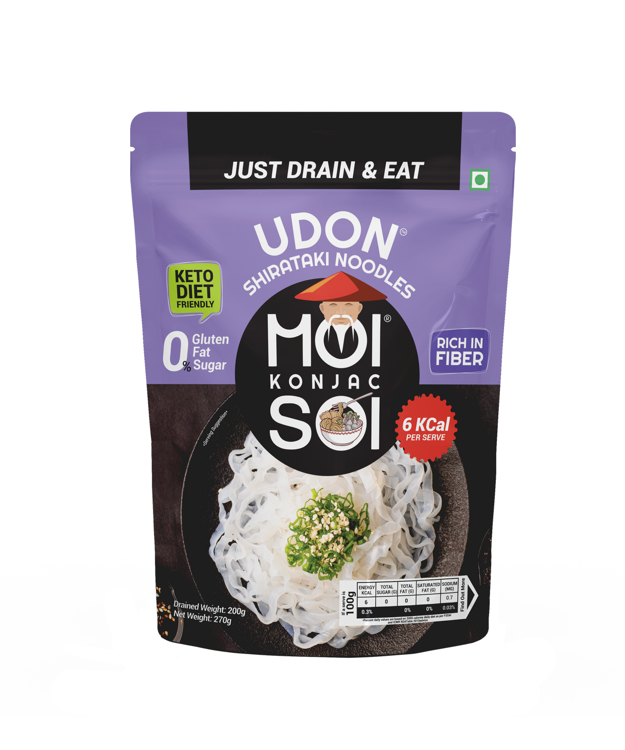 Moi Soi Udon Shirataki Noodless 270g