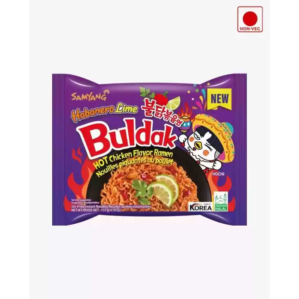 Samyang Habanero Lime Buldak Chicken Ramen Noodles 140g