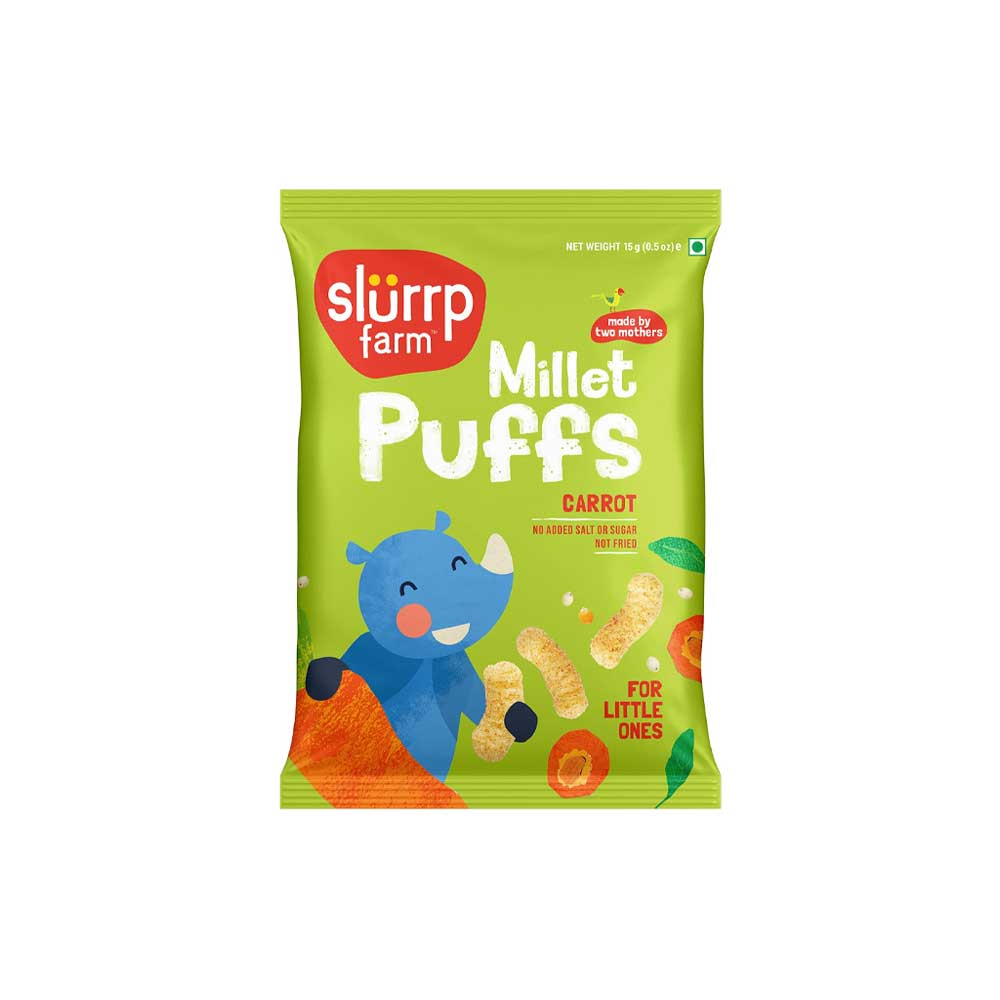 Slurrp Farm Carrot Millet Puffs 15g