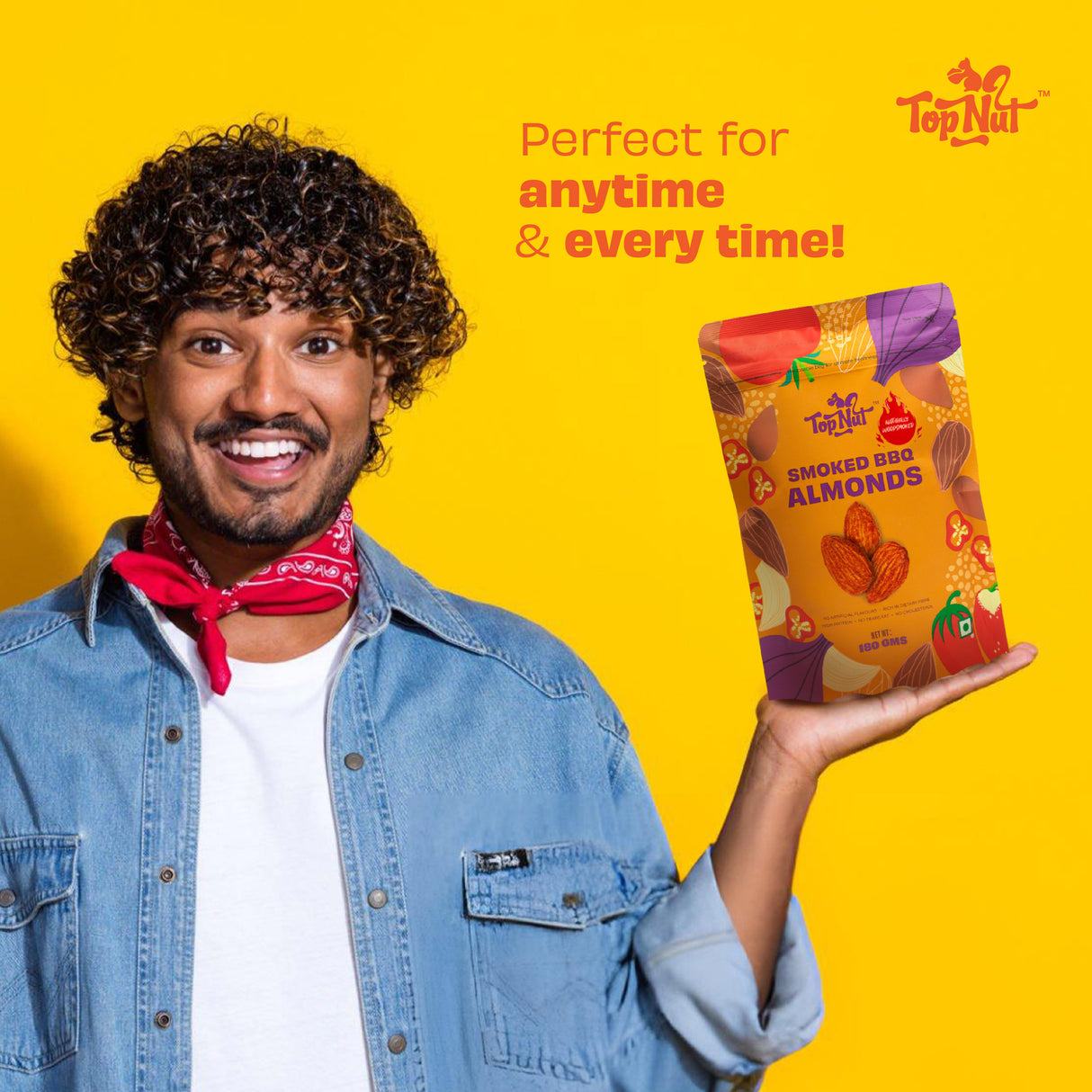 Top Nut Smoked Bbq Almonds 100G