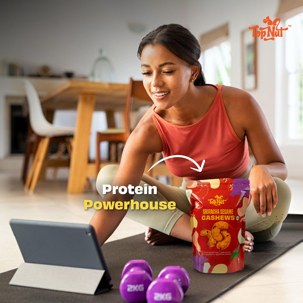 Top Nut Sriracha Sesame Cashews 180g