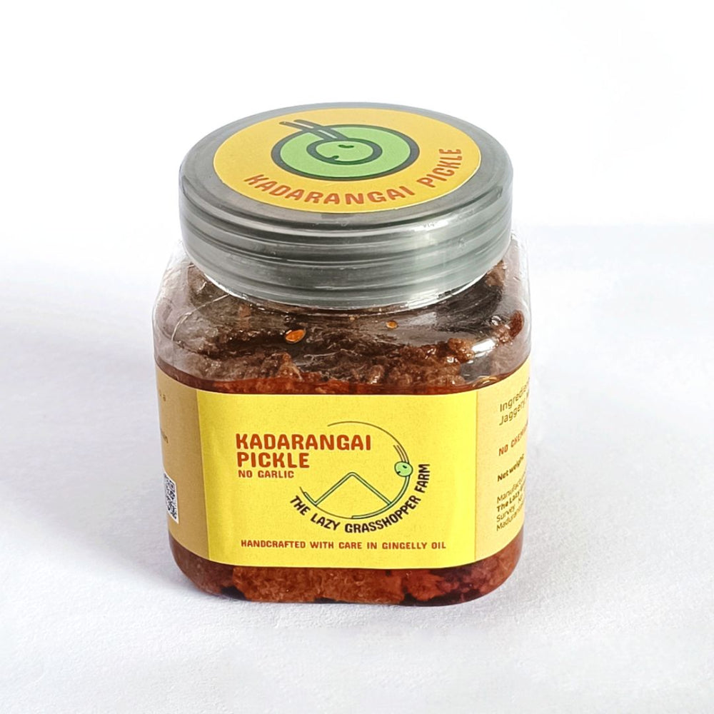 The Lazy Grasshopper Farm Kadarangai Pickle 225g