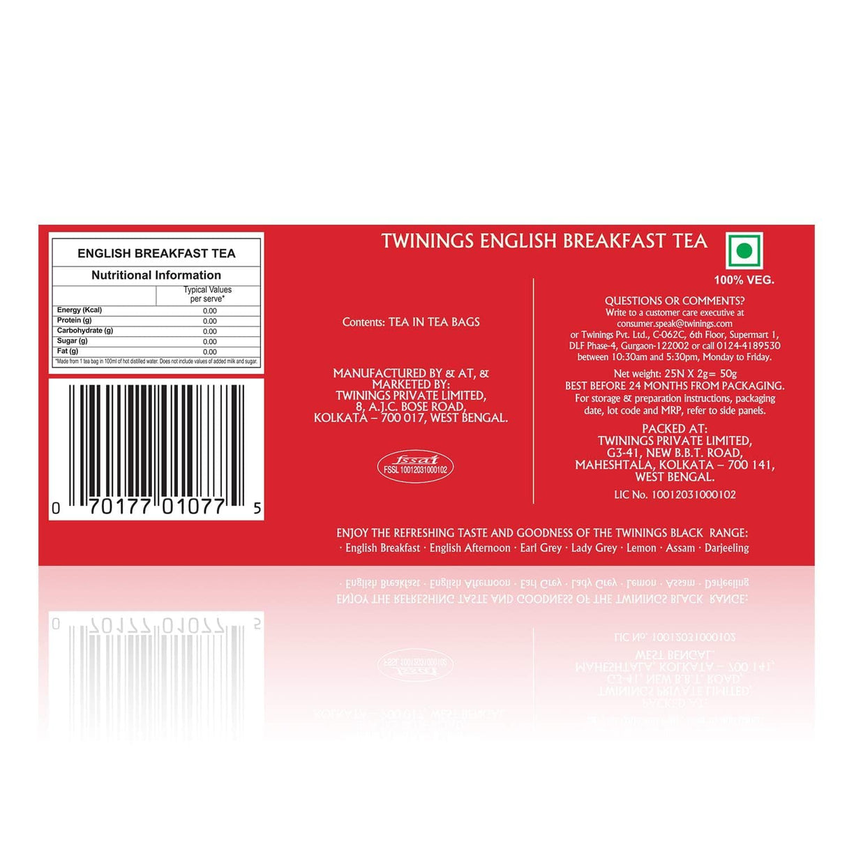 Twinings English Breakfast Tea 25Bags