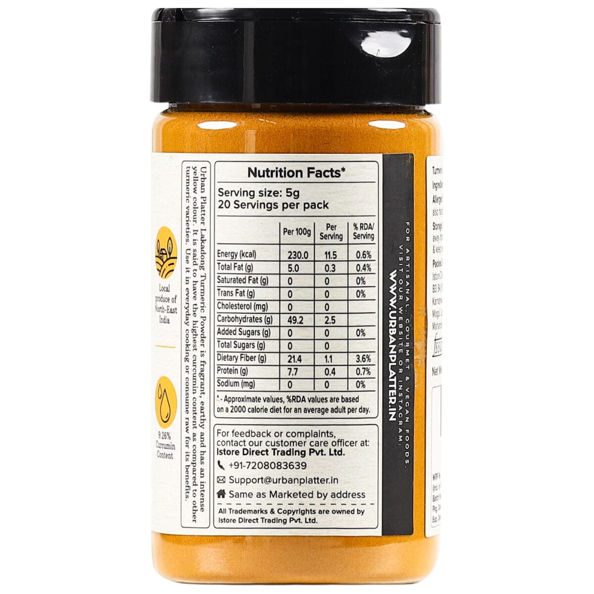 Urban Platter Lakadong Turmeric Powder 100g