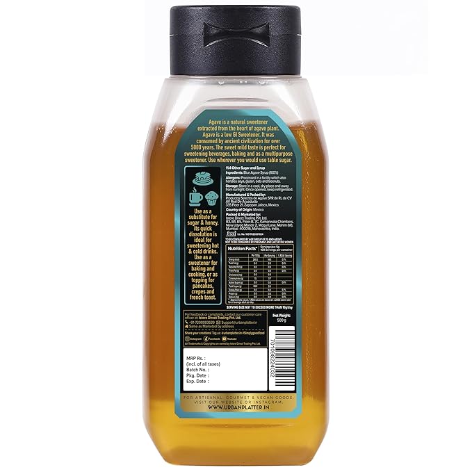 Urban Platter Mexican Blue Agave Syrup 500g