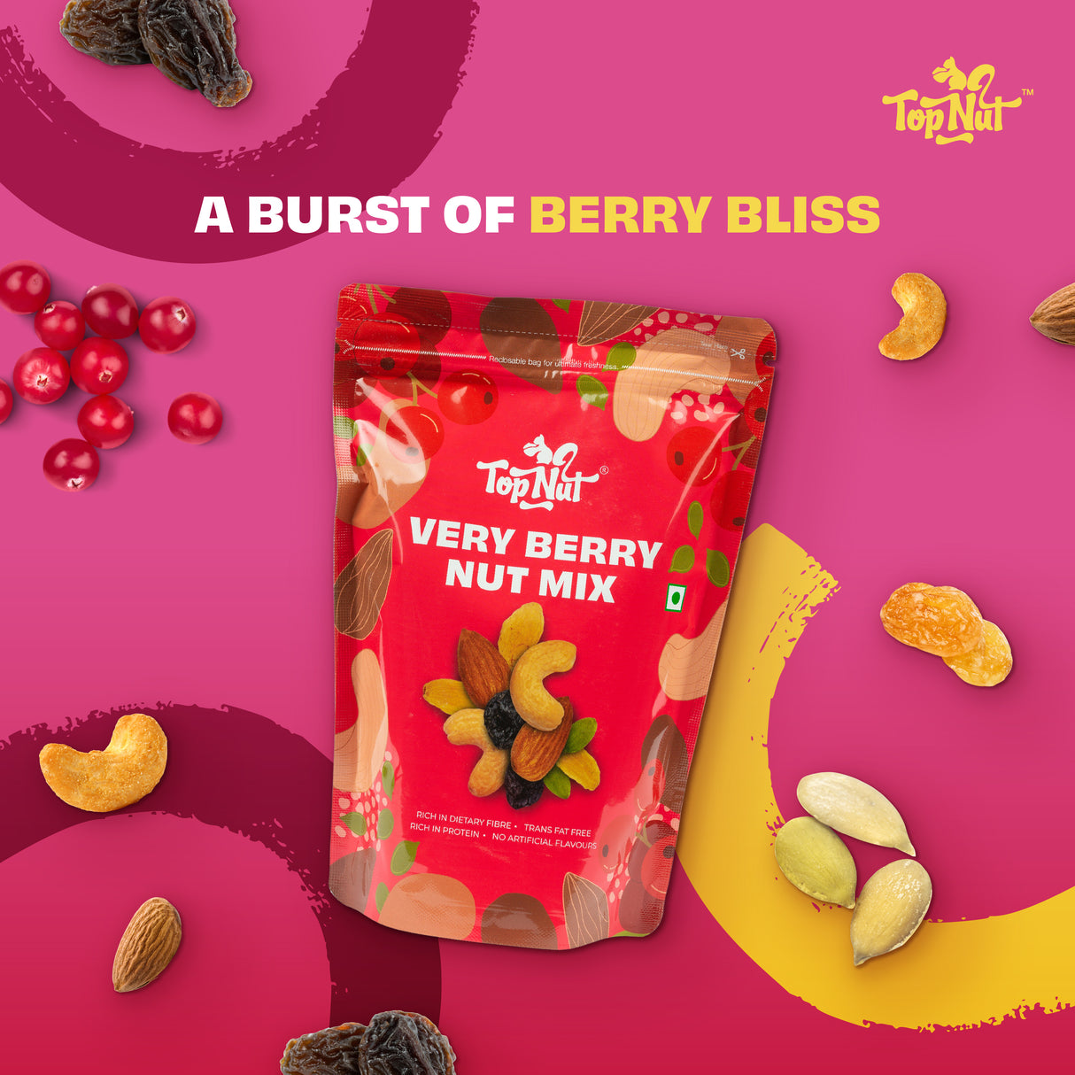 Top Nut Very Berry Nut Mix 180g