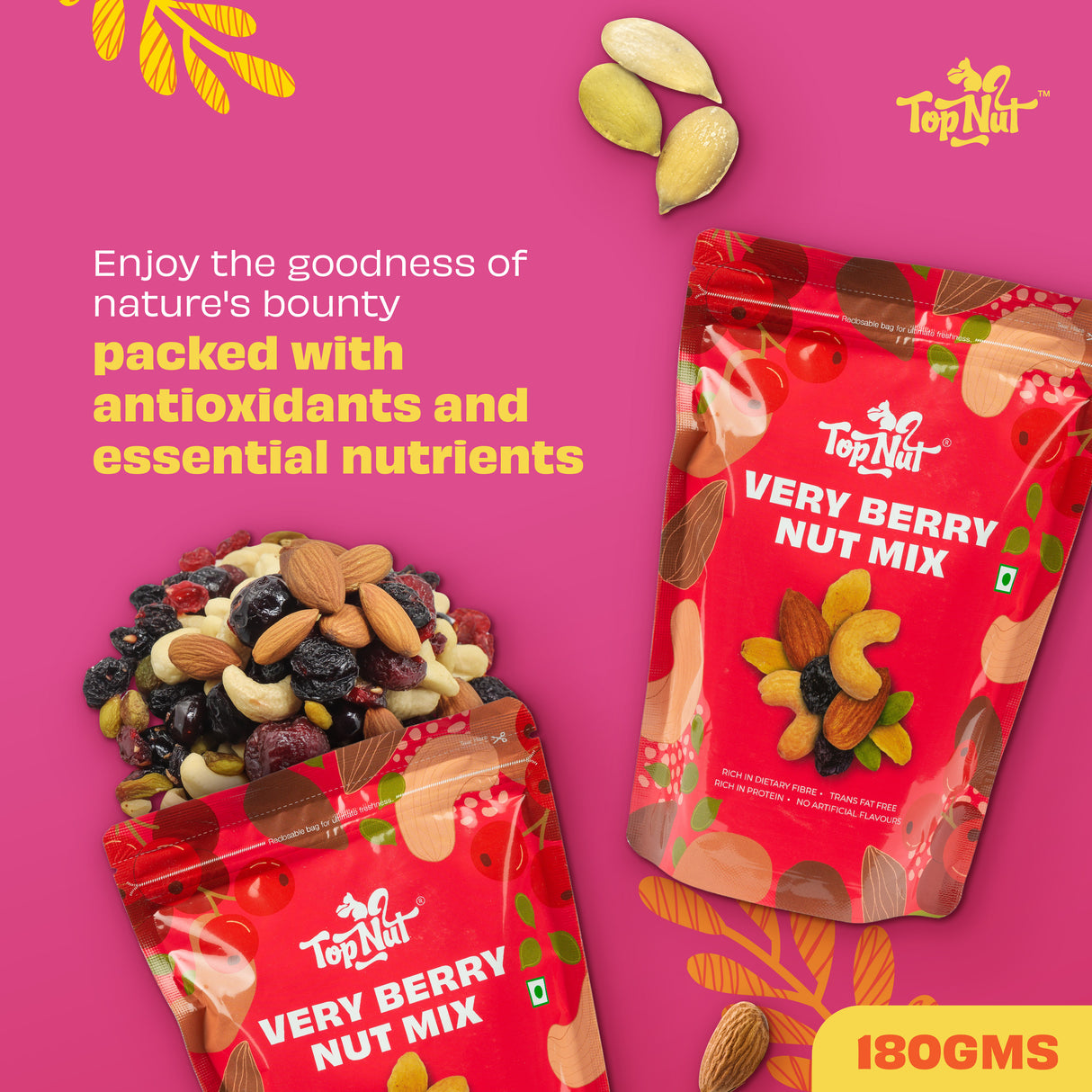 Top Nut Very Berry Nut Mix 180g