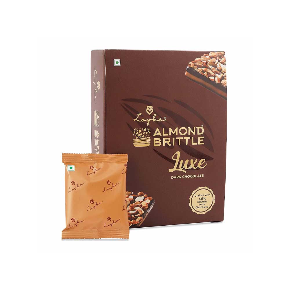 Loyka Almond Brittle Luxe Dark Chocolate 204g