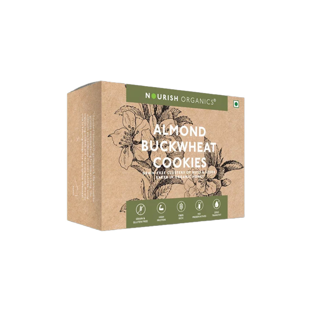 Nourish Organic Cookies Almond Buckwheat 150G