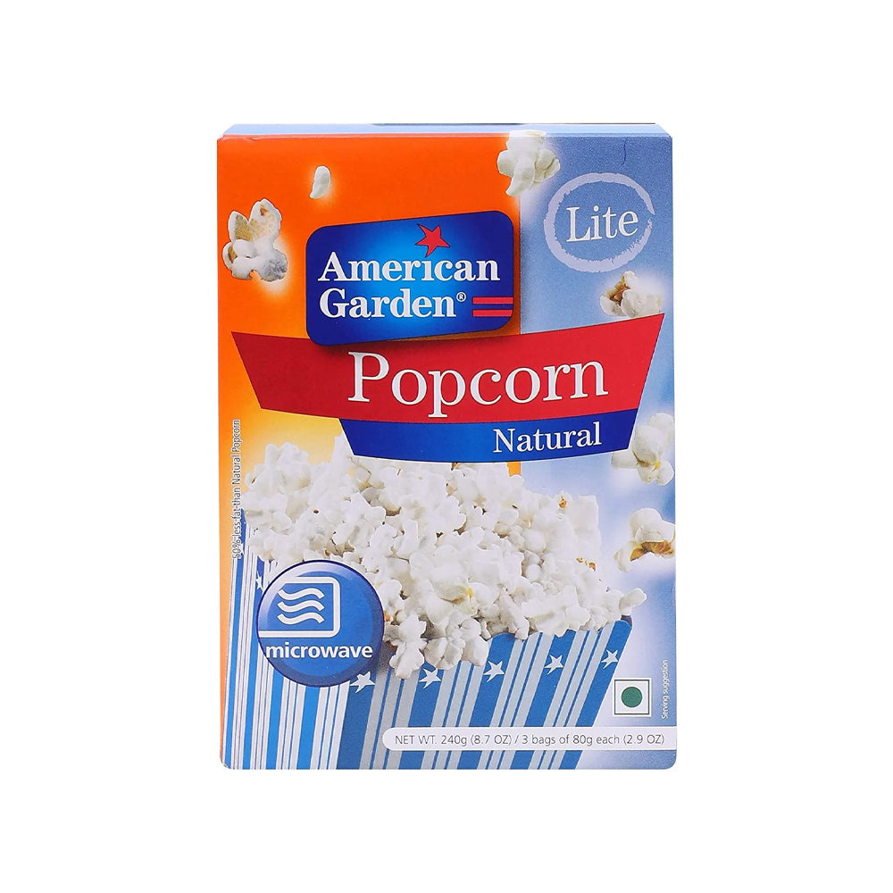 American Garden Lite Natural Popcorn 240g