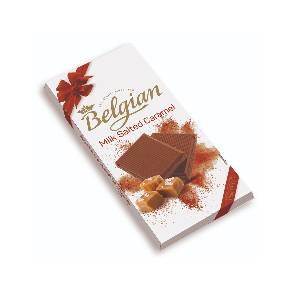 The Belgian Milk Salted Caramel Bar 100G