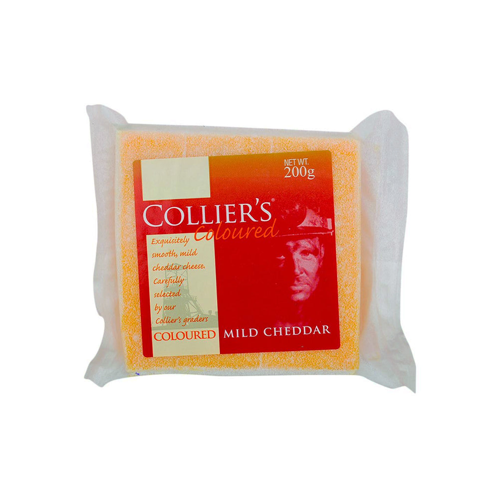 Colliers Coloured Mild Cheddar Cheese 200G