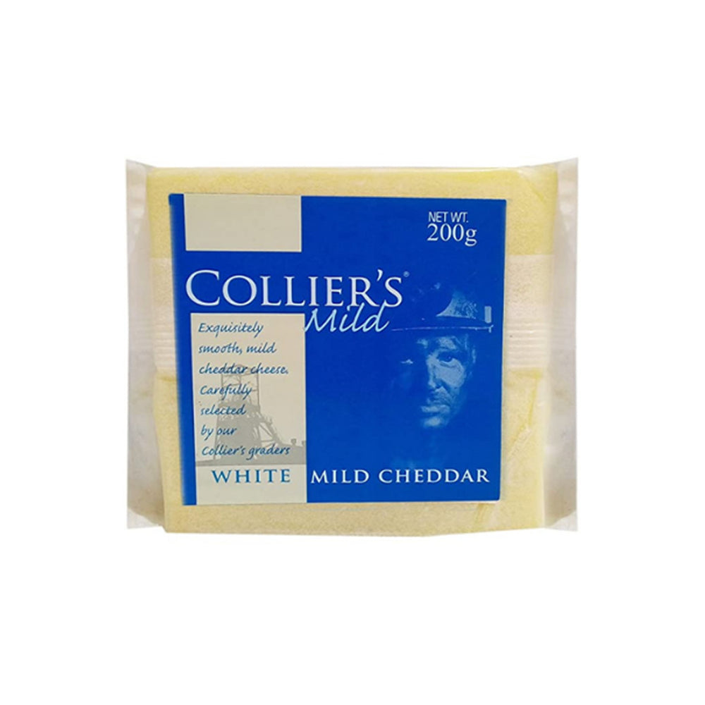 Colliers White Mild Cheddar 200G