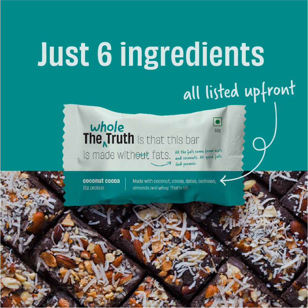 The Whole Truth Cocount Cocoa 12G Protein Bar 52G