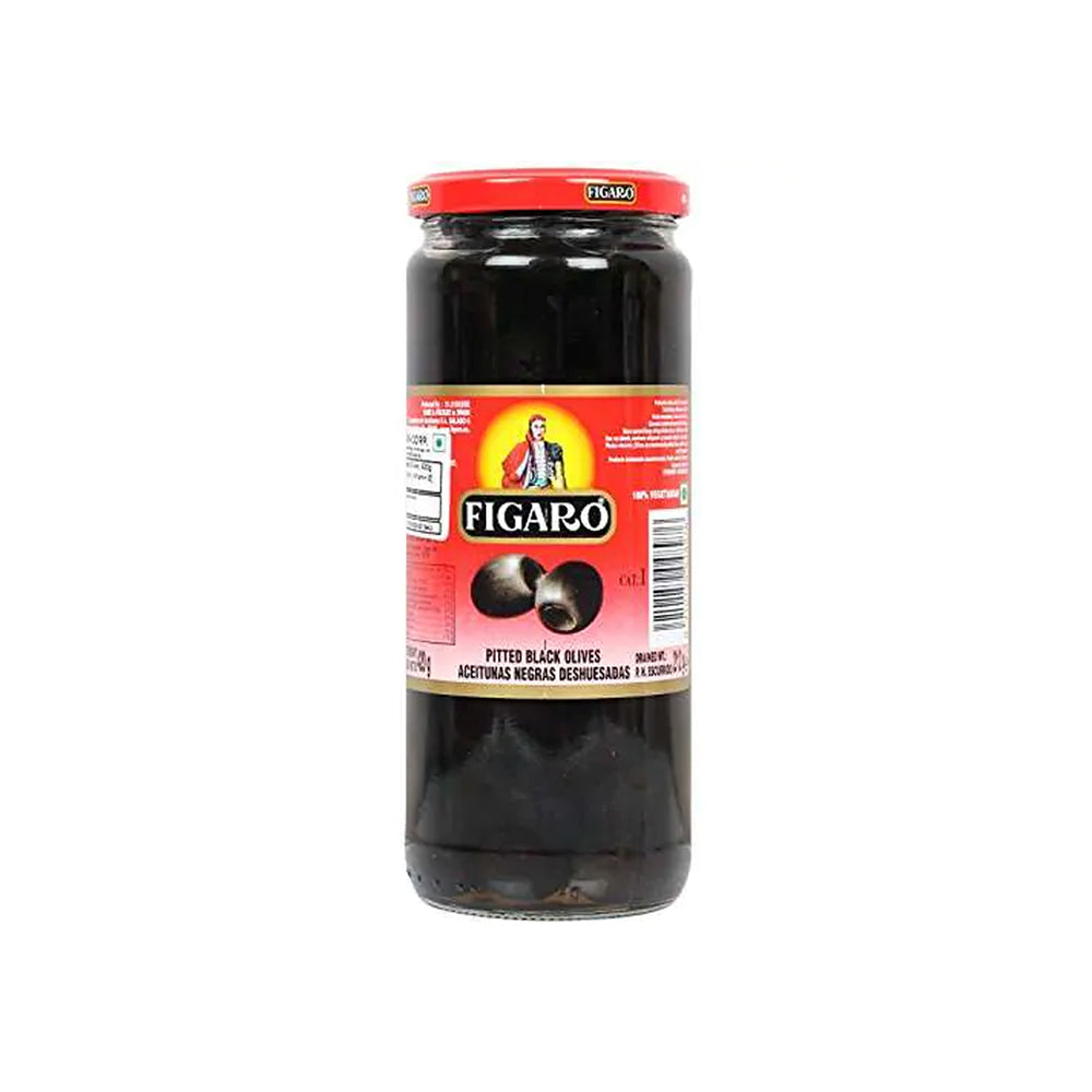 Figaro Black Olives Pitted 420G