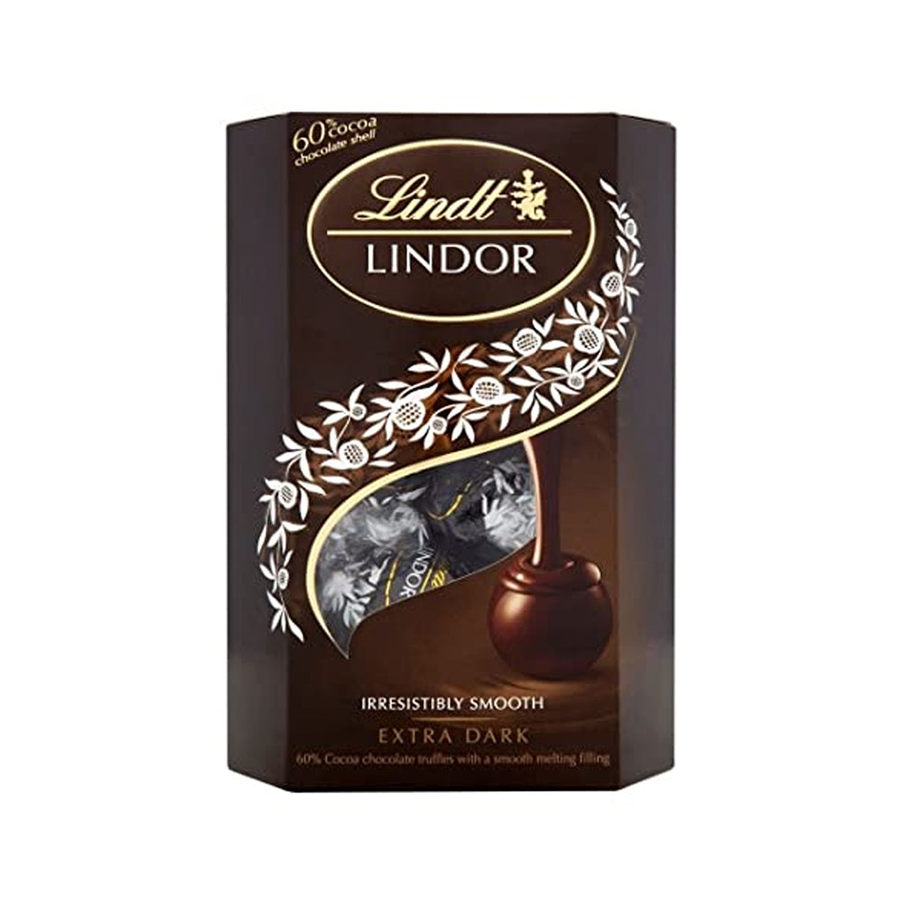 LINDT LINDOR EXTRA DARK CHOCOLATE 60% 200G - Chennai Grocers