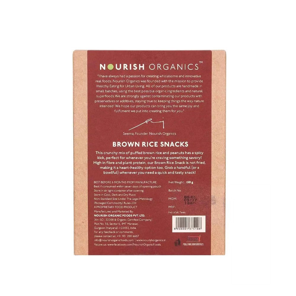 Nourish Organic Brown Rice Snacks 150g