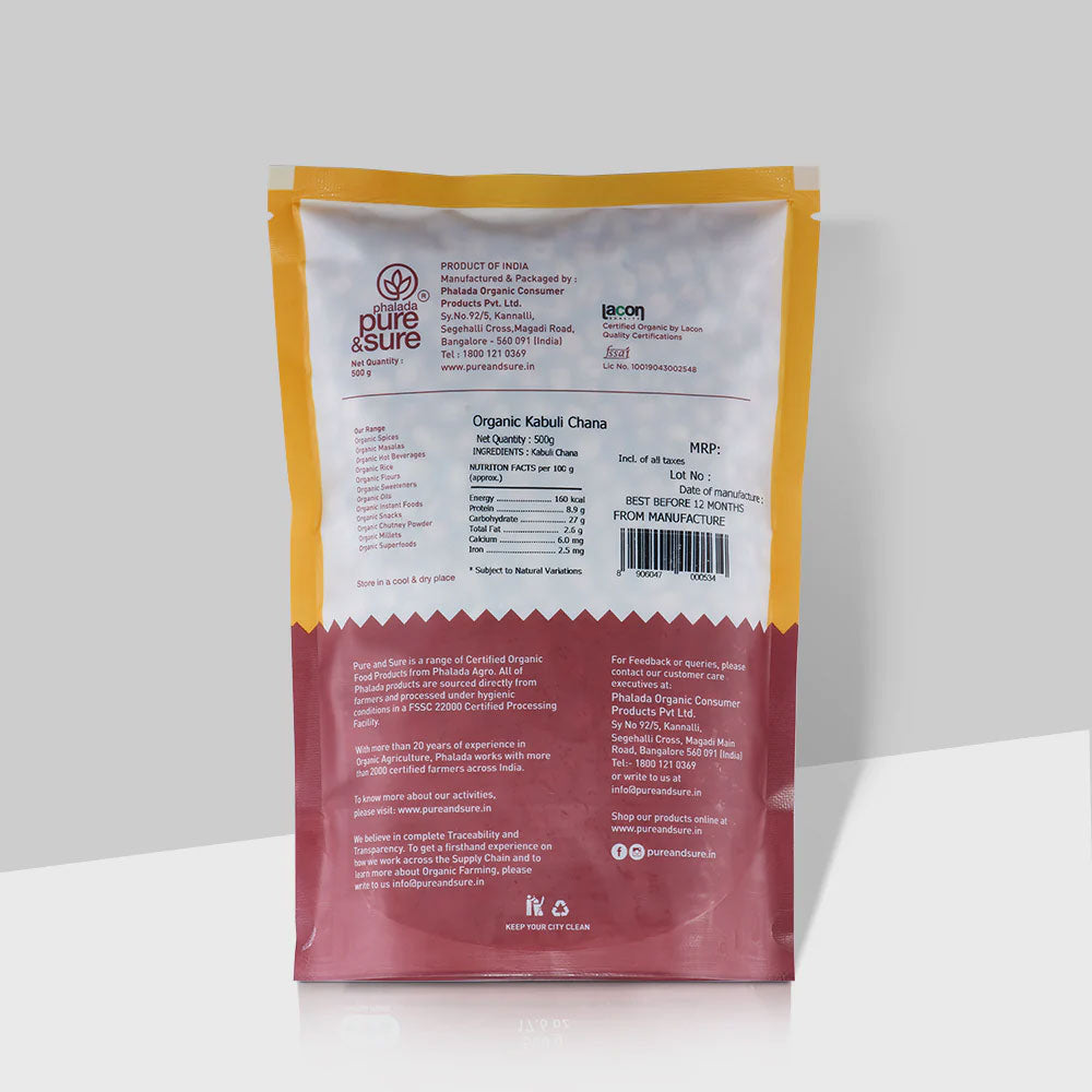 Phalada Pure&Sure Kabuli Channa 500G
