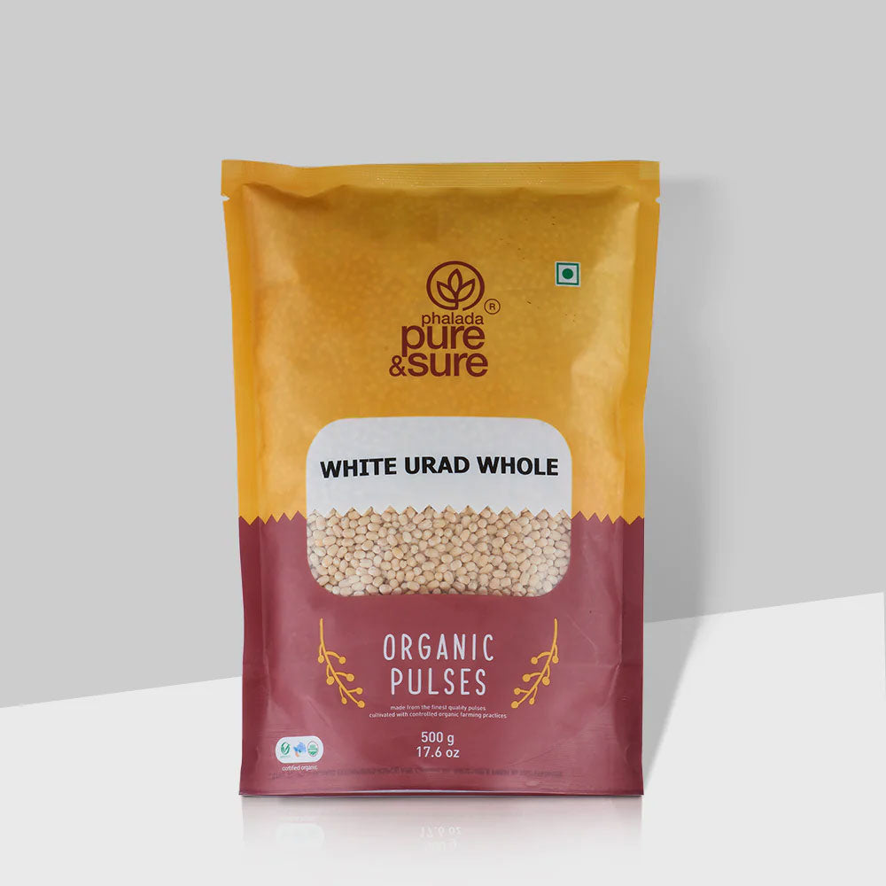 Phalada Pure & Sure Organic White Urad Whole 500g