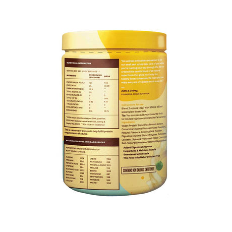 Origin Nutrition Vegan Protein Vanilla Flavour 278G