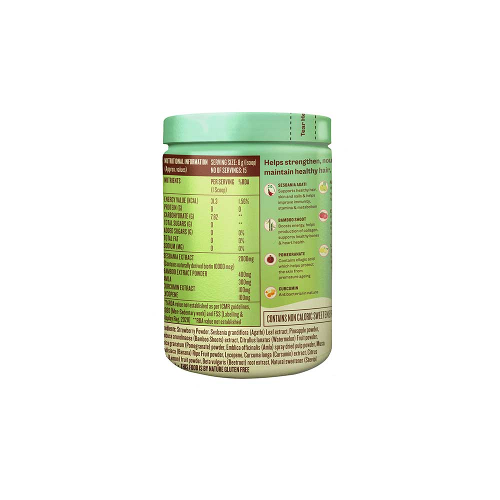 Origin Nutrition Plant Based Biotin Strawberry Pineapple Flavour 120g