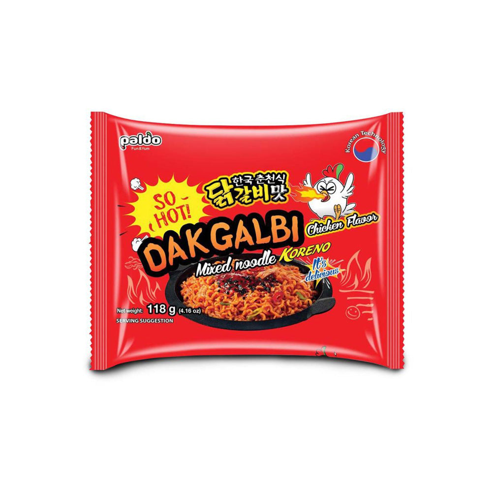 Paldo Hot Dakgalbi Chicken Noodle 118g - Chennai Grocers