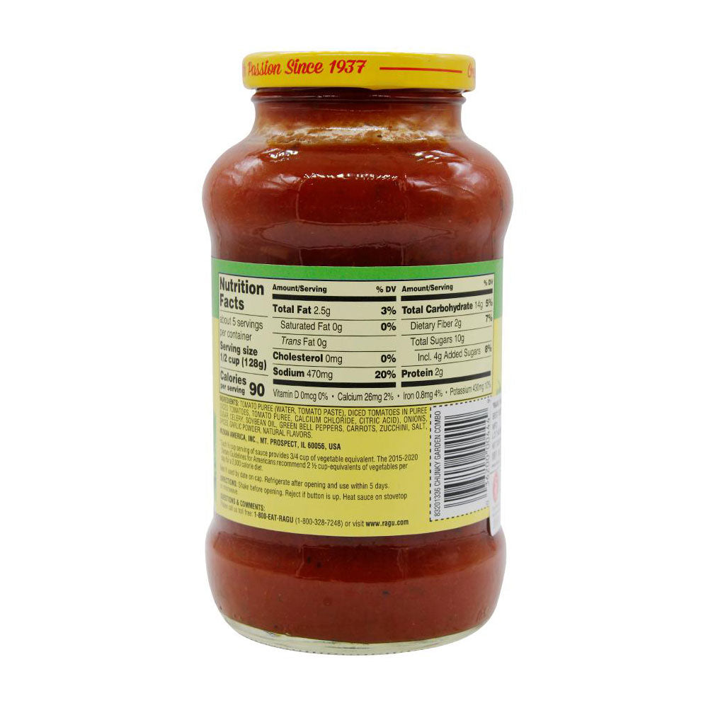Ragu Chunky Garden Combination Sauce 680g