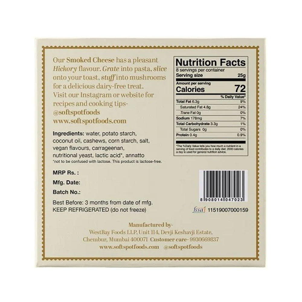 Soft Spot Vegan Smoked Cheese 200G