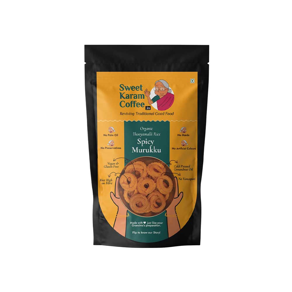 SKC Organic Thooyamalli Rice Spicy Murukku 75g