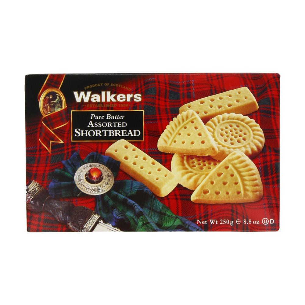 Walkers Assorted Butter Shortbread Biscuits 250g