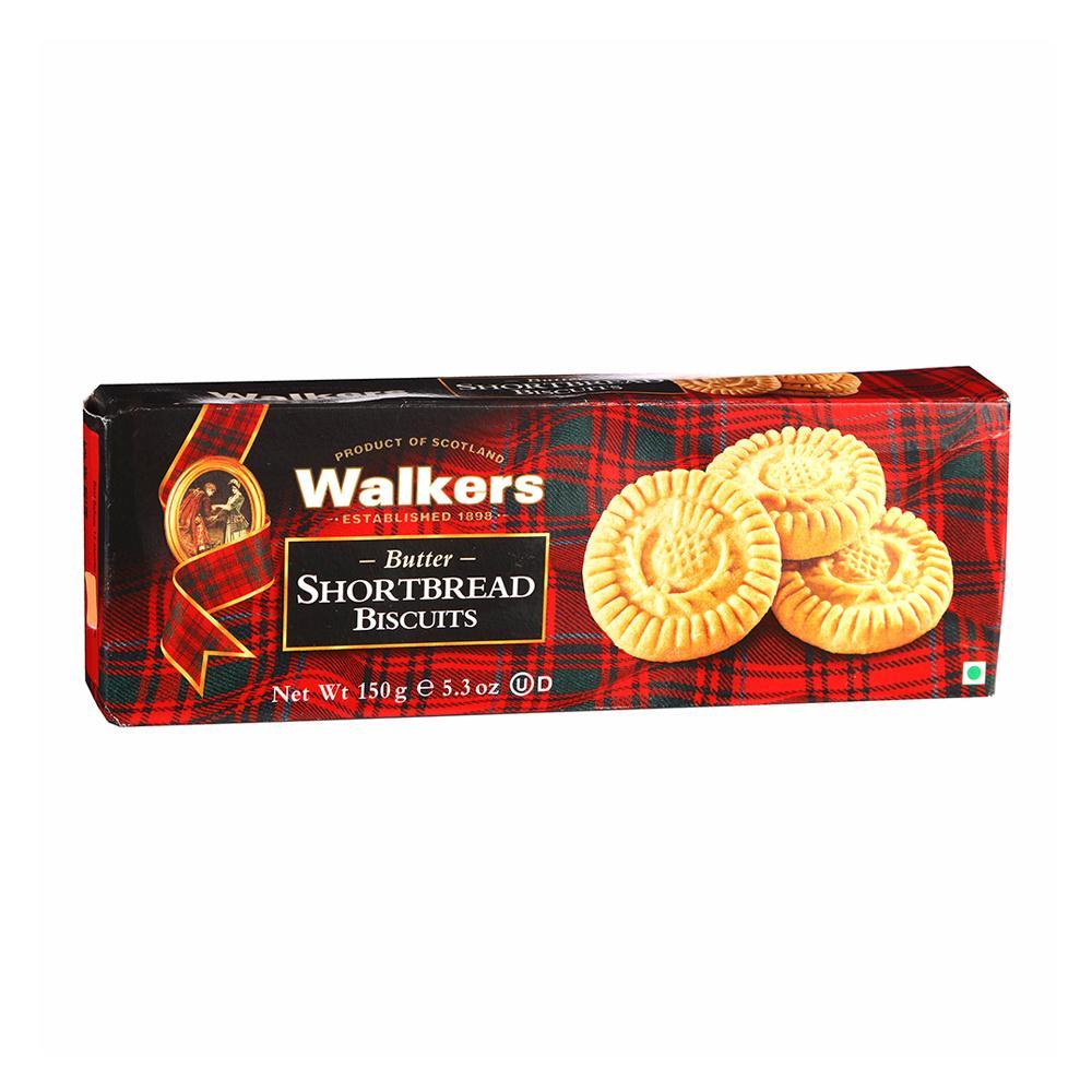 WALKERS BUTTER SHORTBREAD ROUND BISCUITS 150G - Chennai Grocers