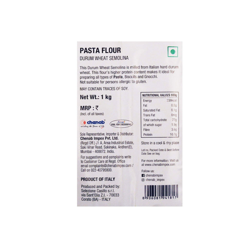 Casillo Durum Wheat Semolina Pasta Flour 1Kg