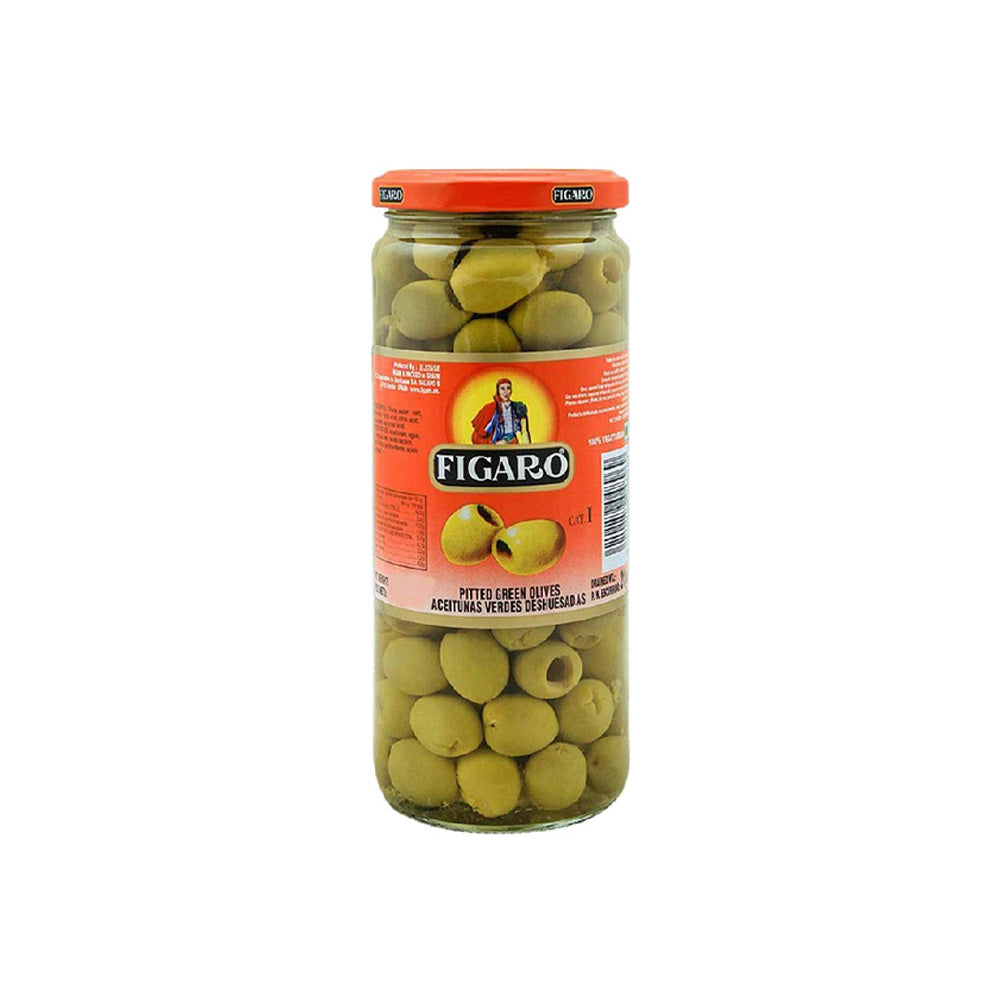 Figaro Green Pitted Olives 420G