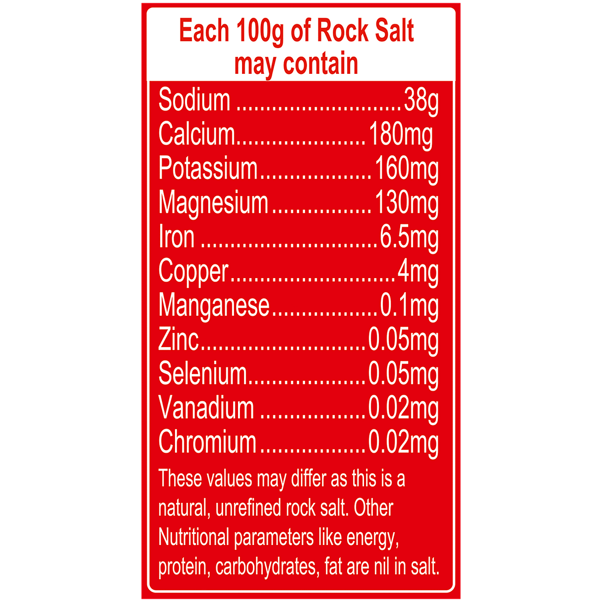 24 Mantra Rock Salt Powder 1kg