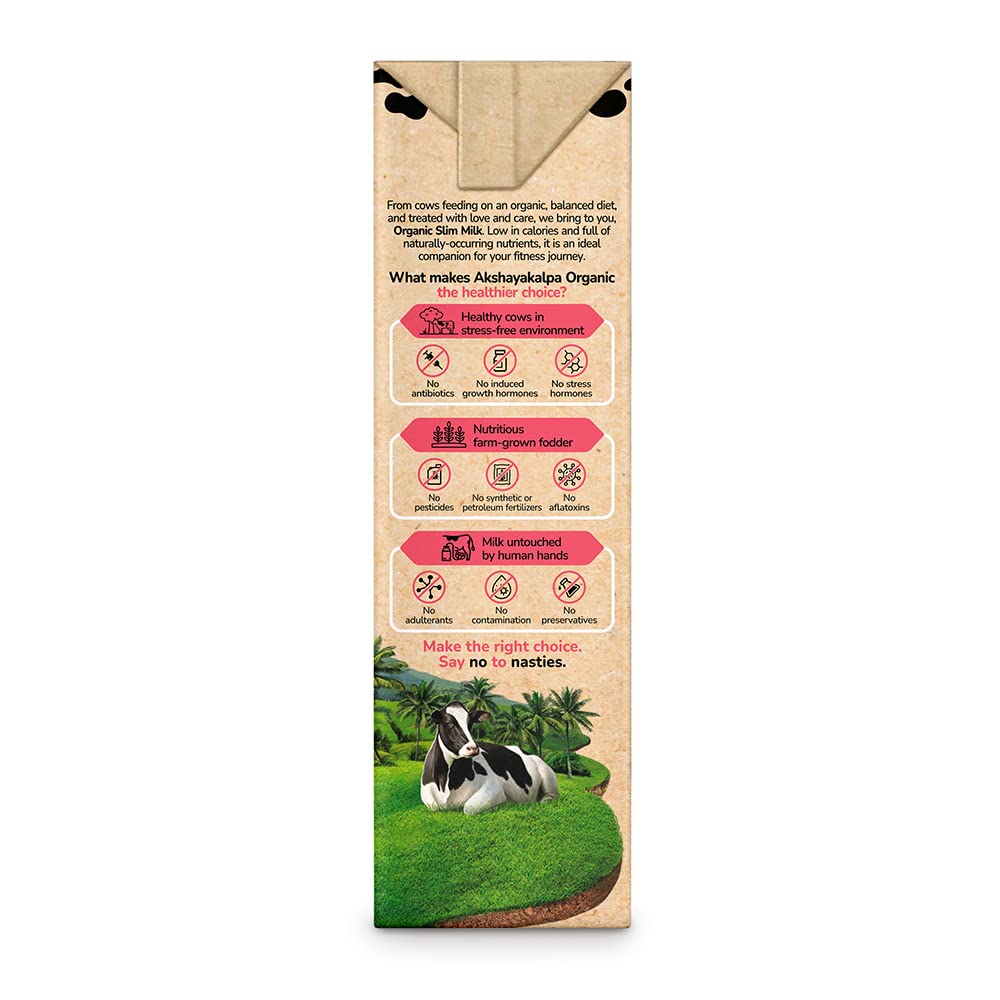 Akshayakalpa Organic Slim Milk 1L